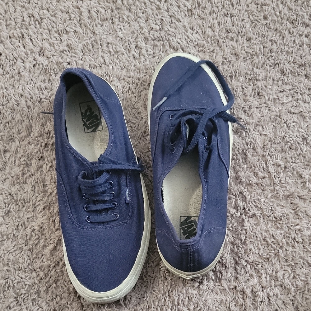 Vans Dark Blue Canvas Shoes